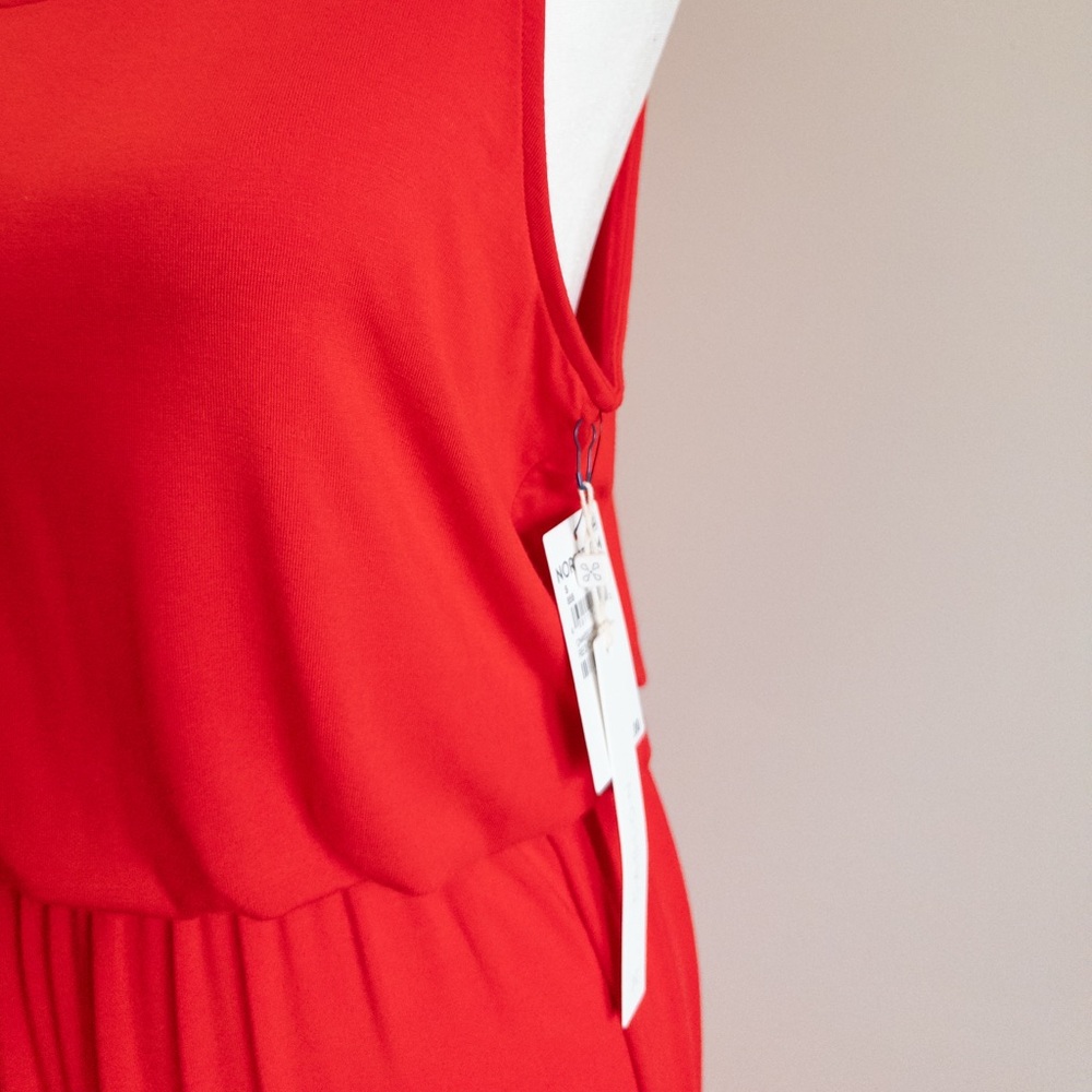 Caslon Elegant Red Jersey Maxi‎ Dress Size Small NWT - Picture 5 of 7